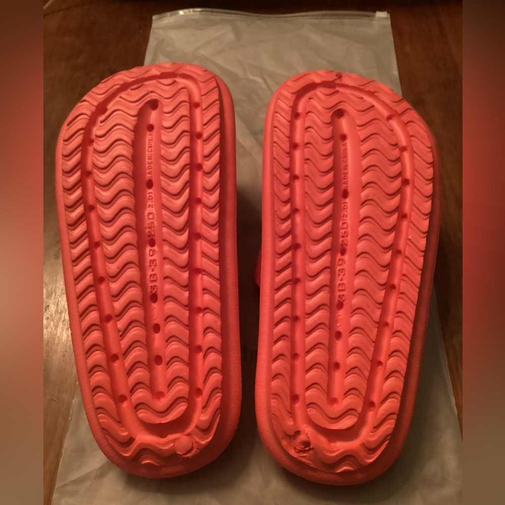 ComfySlides Red Orange M9.5 W10.5 - Picture 3 of 4